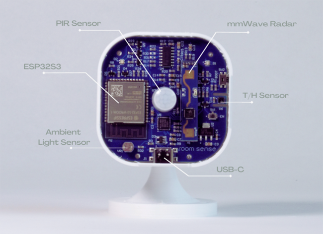Mechanical Drawing - RoomSense Labs RoomSense IQ Modular Room Monitor